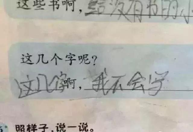 小學生作業,搞笑他們是認真的,爸媽的臉都氣綠了!