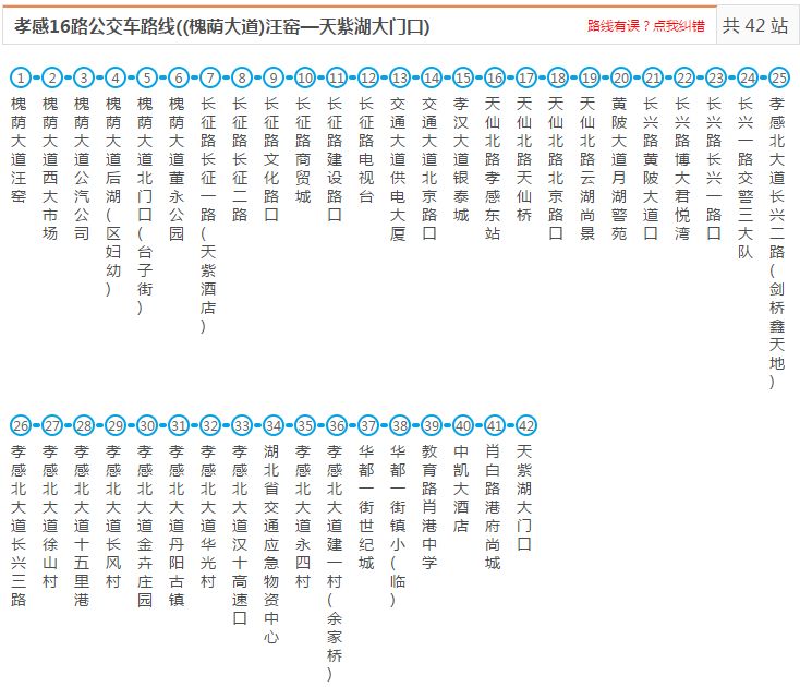 孝感公交19路车路线图图片