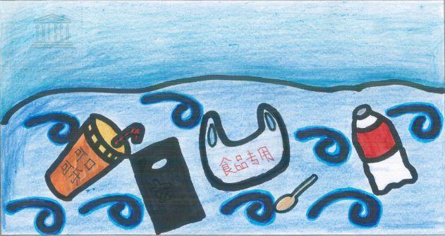 企鹅的新时尚刘忻妍同学的第六届国际环保四联漫画大赛作品