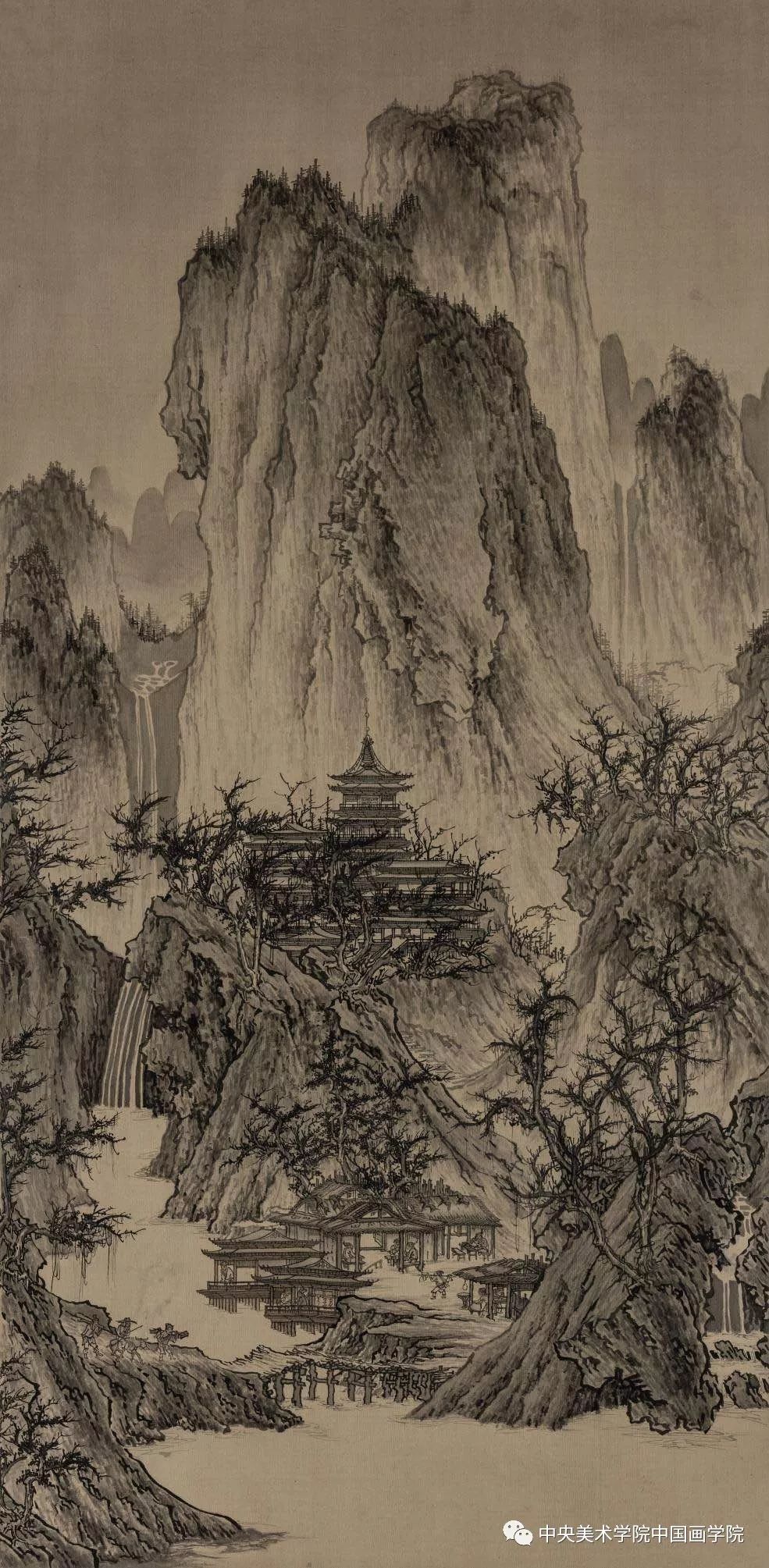 学生喻雅睿作品中央美院中国画山水临摹教学一直注重宋代经典绘画作为