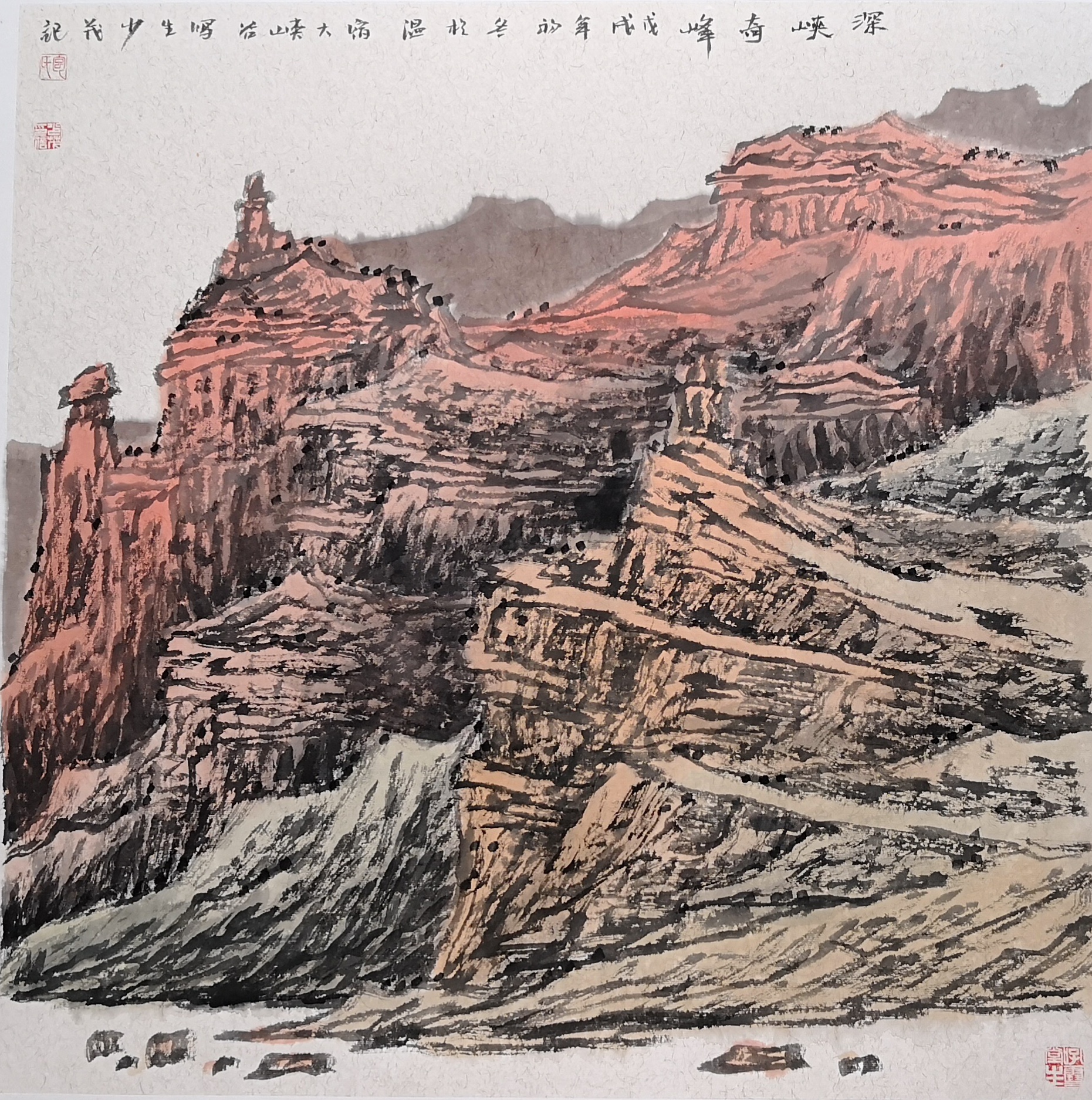 浑厚淳朴,境界高远——包少茂西部山水画作品