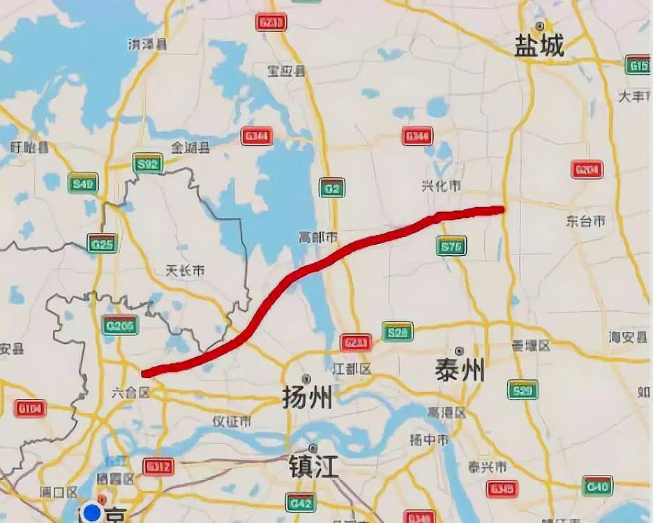 仪征市,高邮市,兴化市,东台市"等,宁盐高速的修建将会极大的缩短了