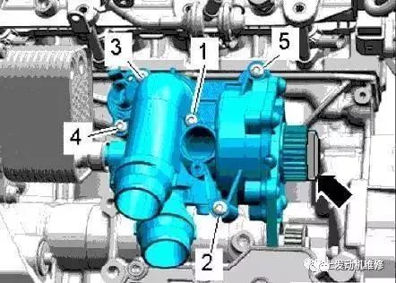 4g18发动机水泵拆装图图片