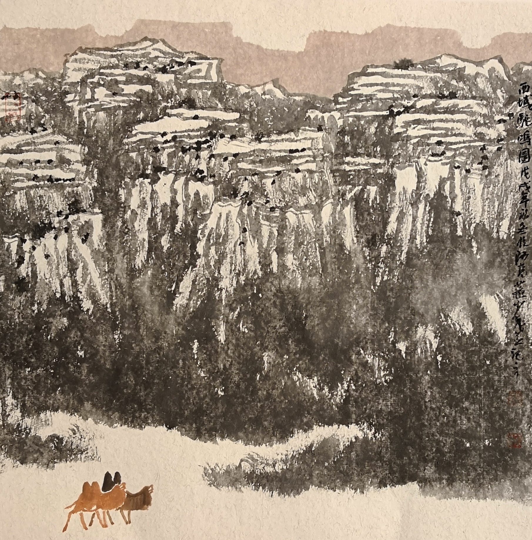 浑厚淳朴,境界高远——包少茂西部山水画作品