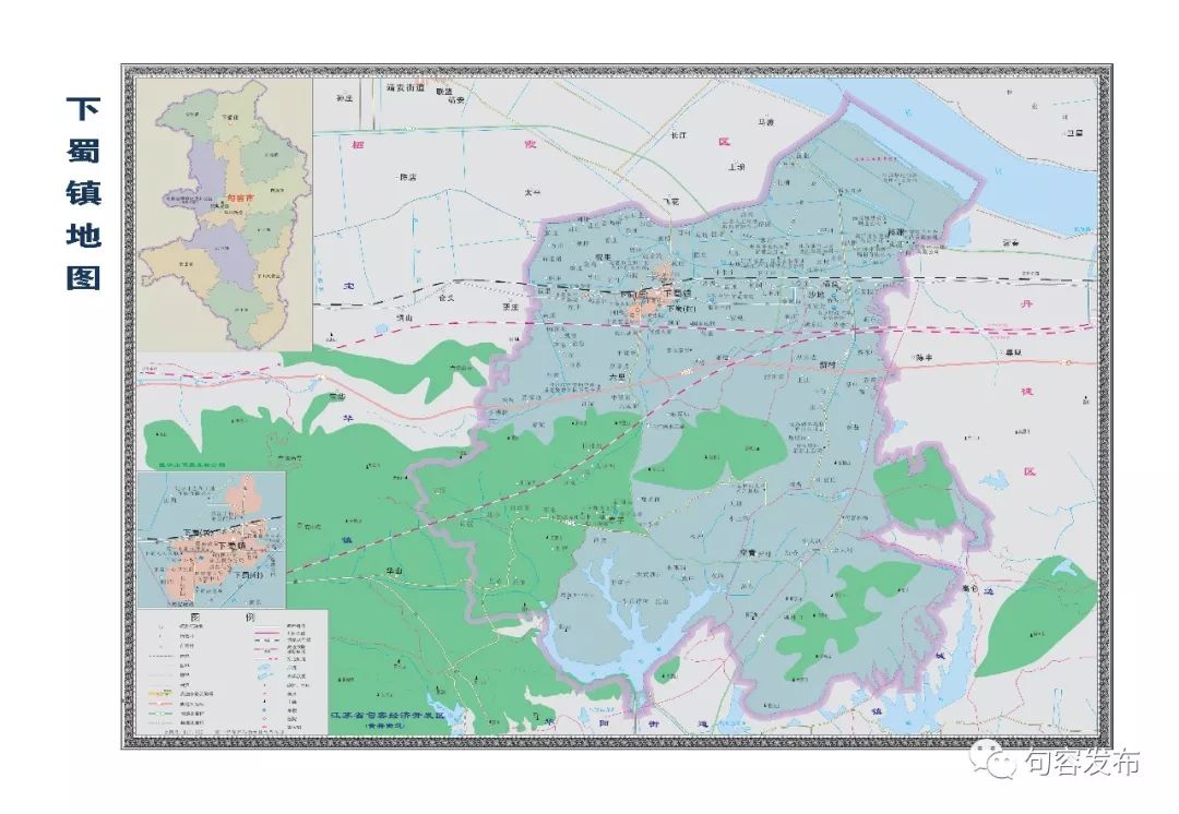 句容市下蜀镇地图图片