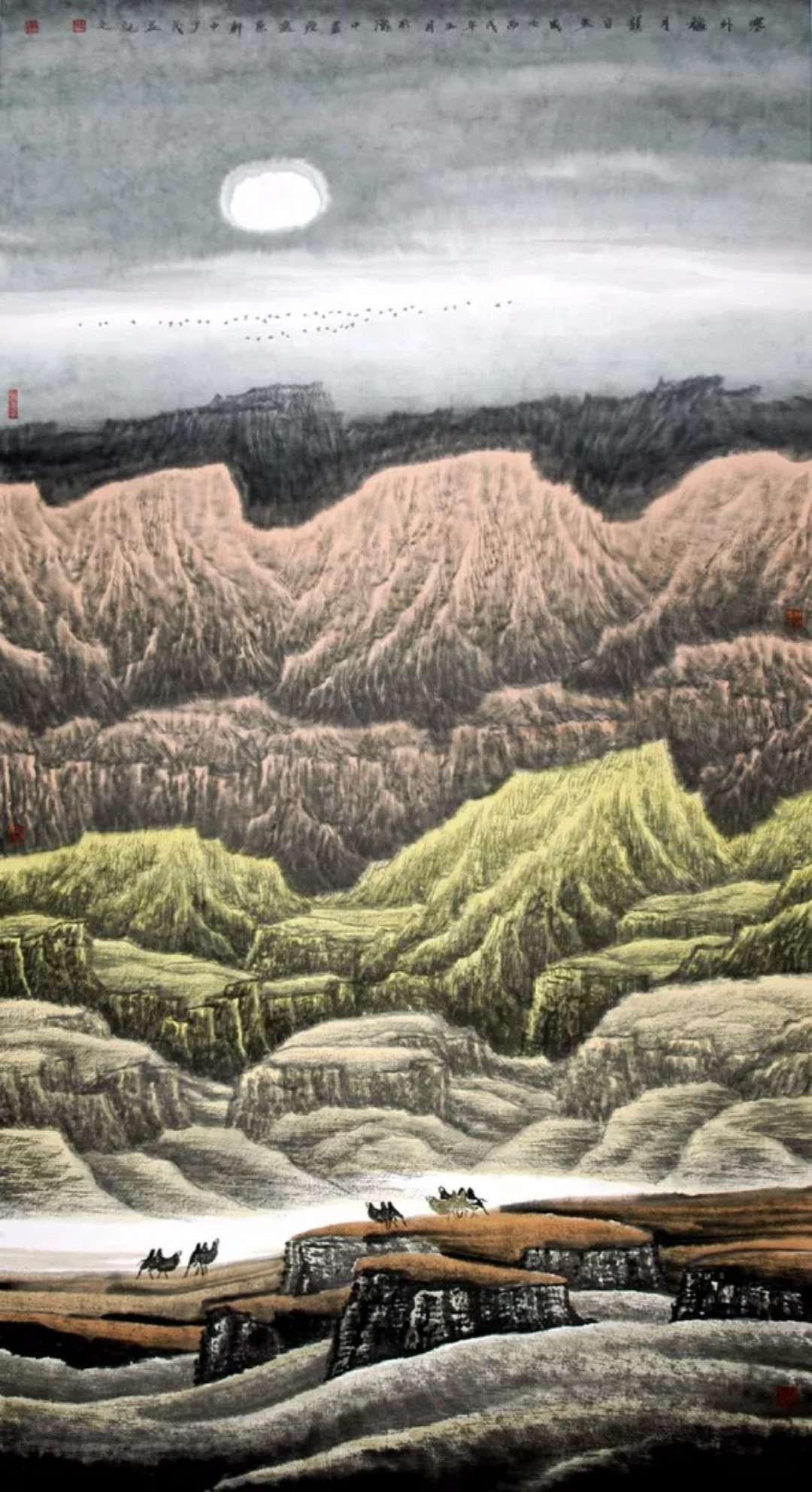 浑厚淳朴,境界高远——包少茂西部山水画作品