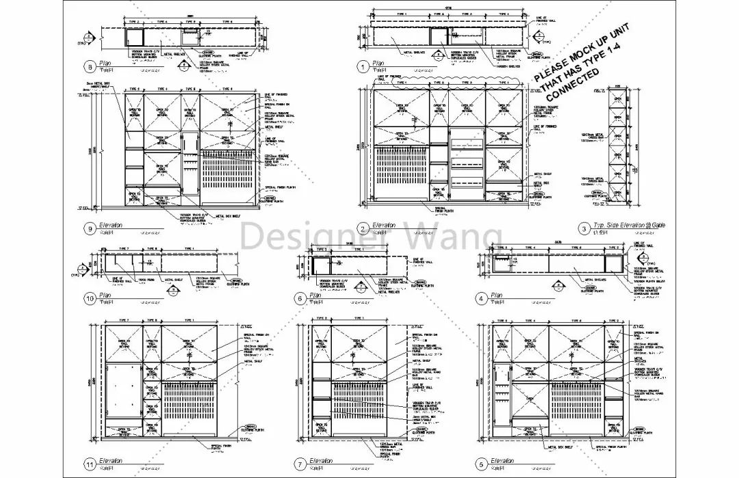 干货某豪华商场木制家具全套cad图纸设计师的福音附珍藏cad