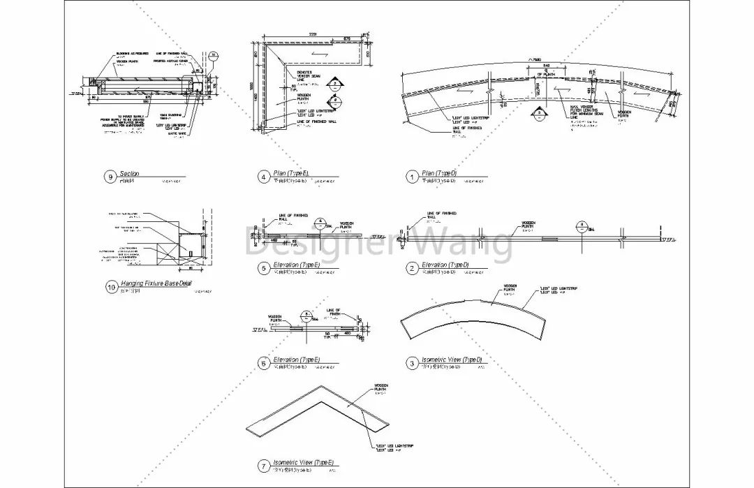 乾貨某豪華商場木製傢俱全套cad圖紙設計師的福音附珍藏cad