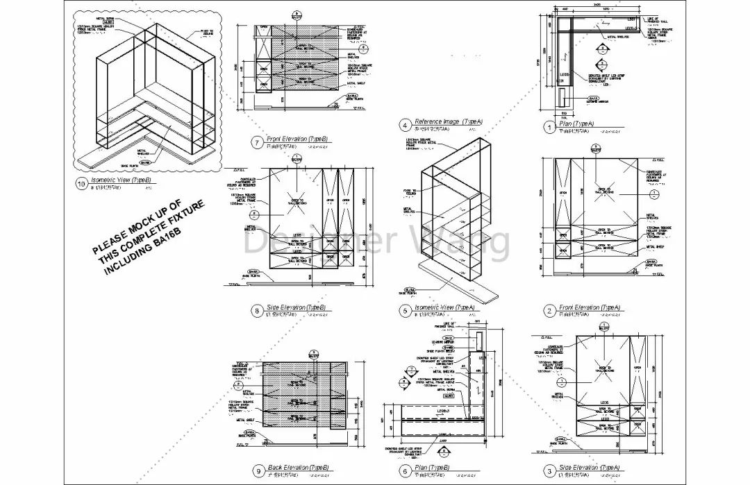 干货某豪华商场木制家具全套cad图纸设计师的福音附珍藏cad