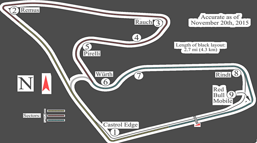 位于奥地利的传奇f1赛道红牛赛道