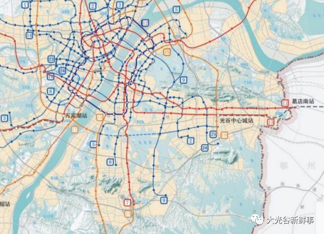 武漢市城鄉與國土規劃圖集出爐信息量很大涉及地鐵9號線