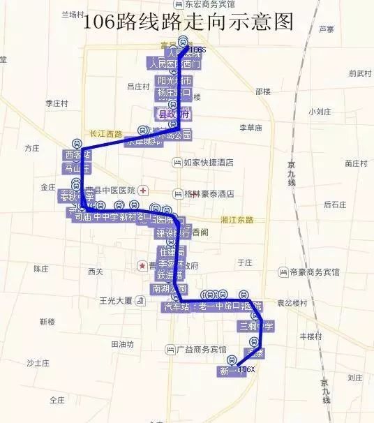 曹县108路线路图图片