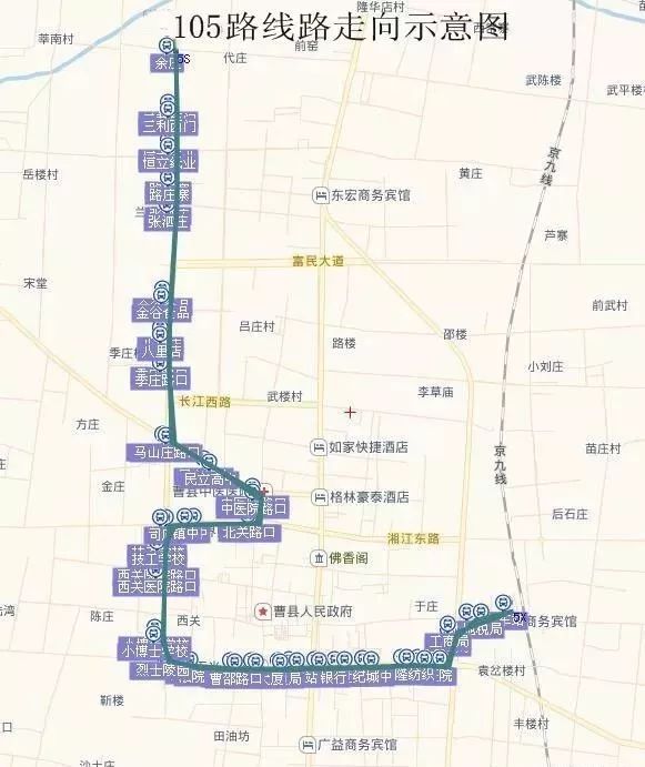 菏泽4路公交车路线图图片