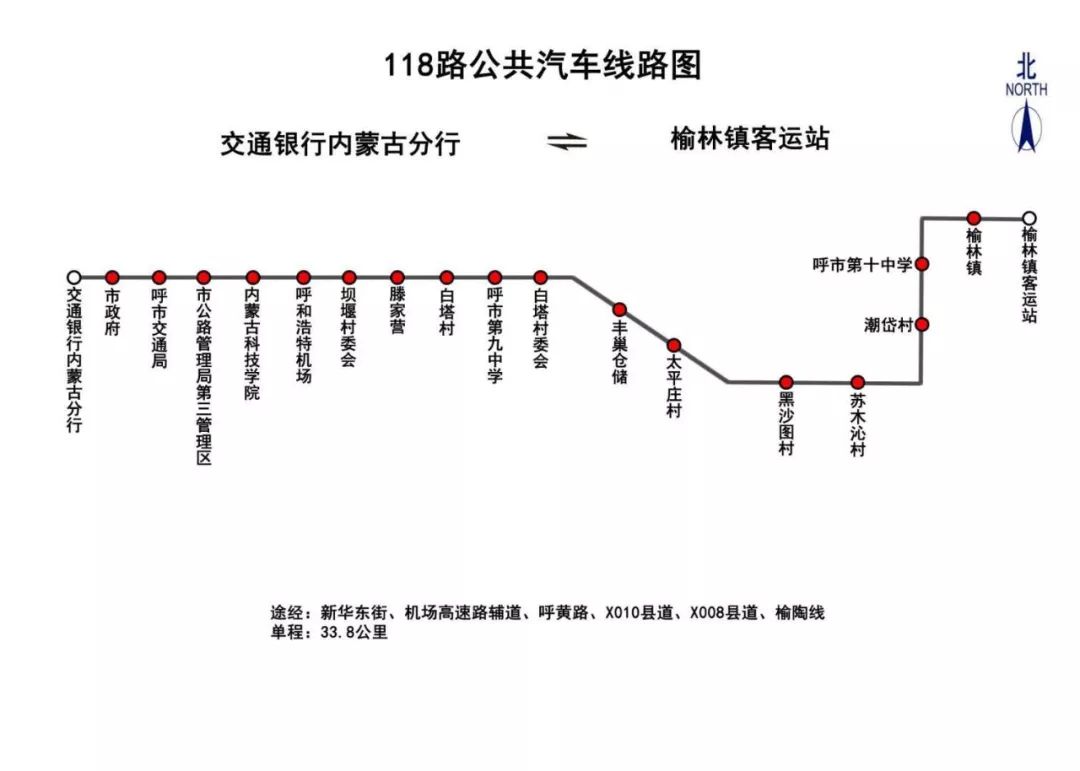 今天呼市又開通新公交線路啦看看經過你家嗎