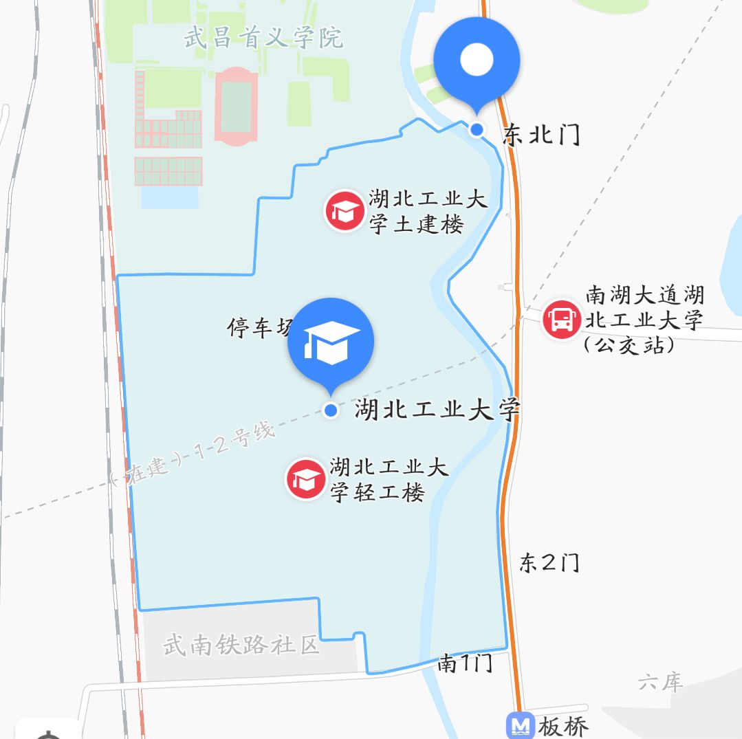武昌工学院校内地图图片