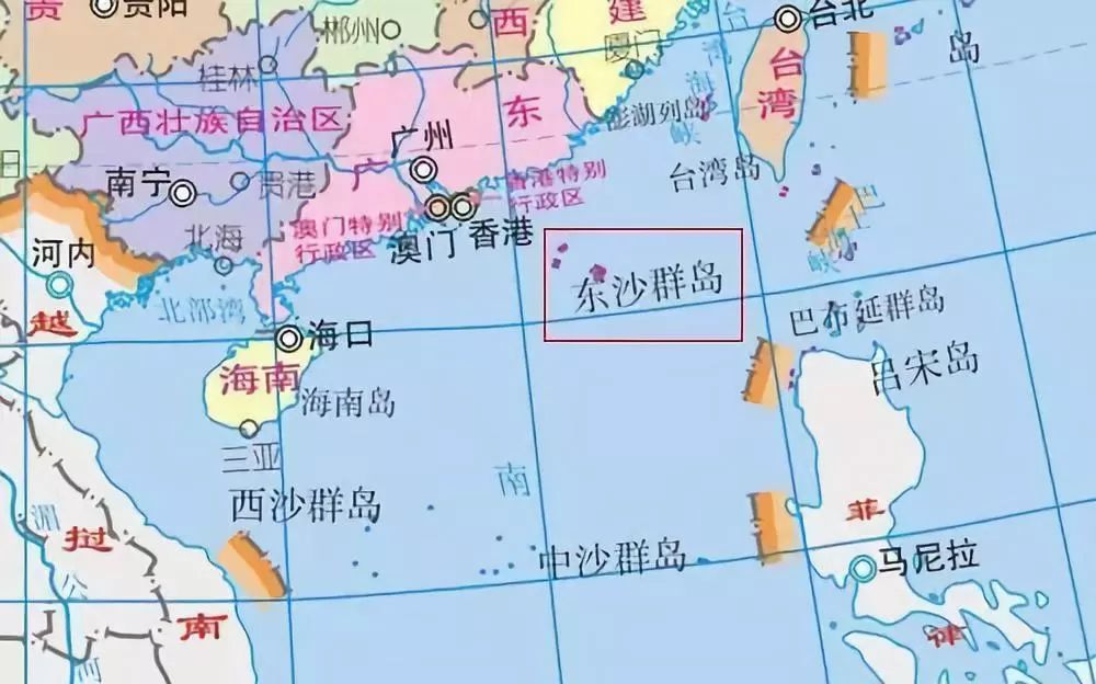 东沙群岛地理位置图片
