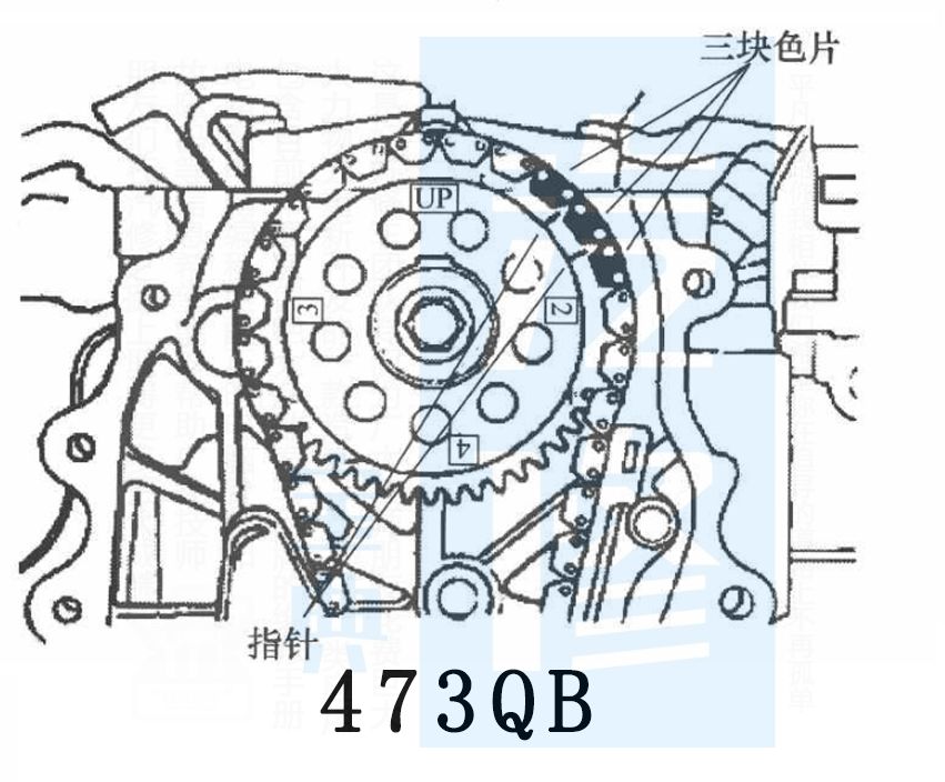 比亚迪473qb正时安装图图片