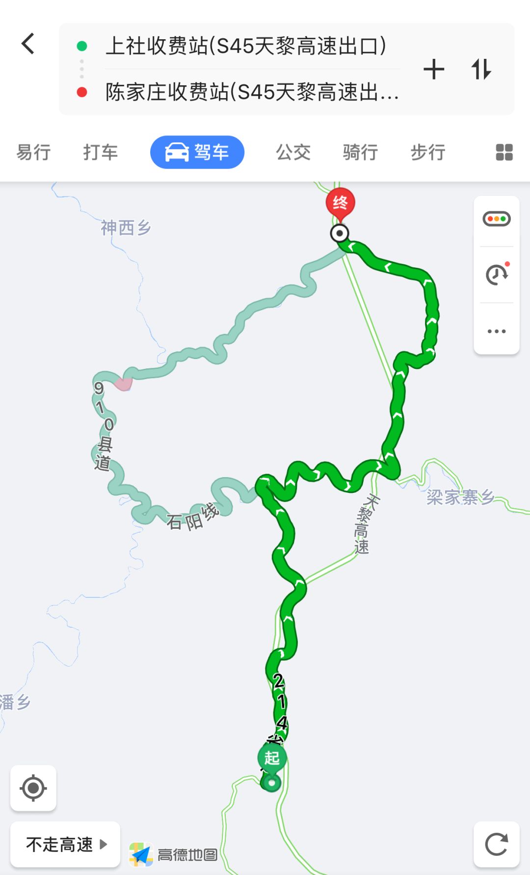 陕西214省道全程线路图图片