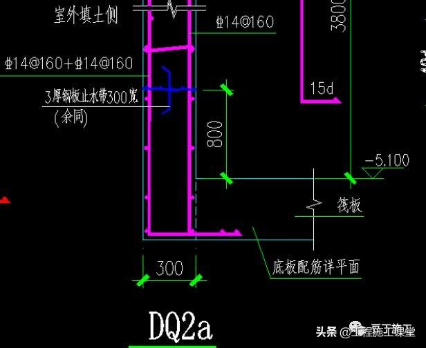 擋土牆後澆帶做法:g04-1a說明5,後澆膨脹加強帶做法:g04-1a說明4沉降