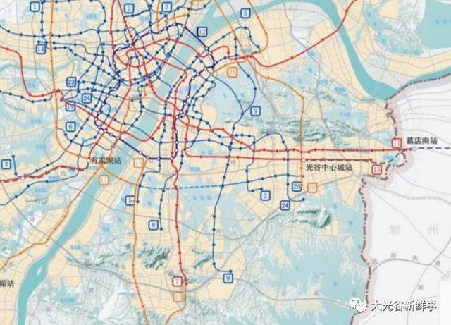 武汉城市总体规划(2017~2035)!印证地铁9号线最新线路走向!