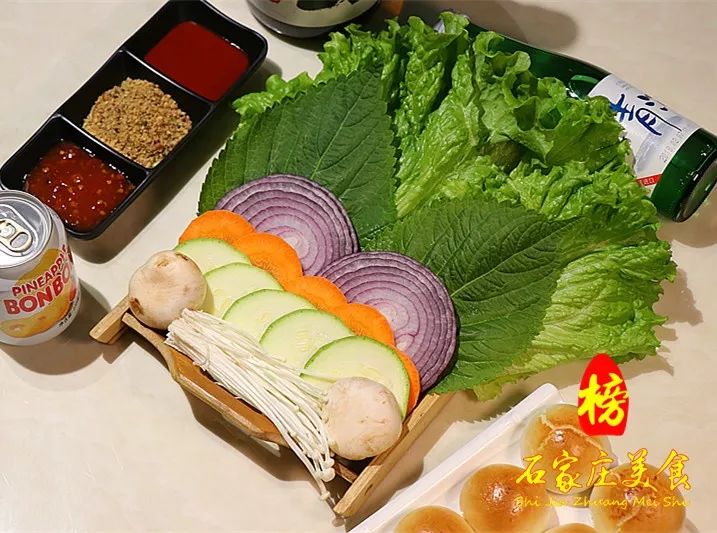 韩式烤肉菜品素菜图片