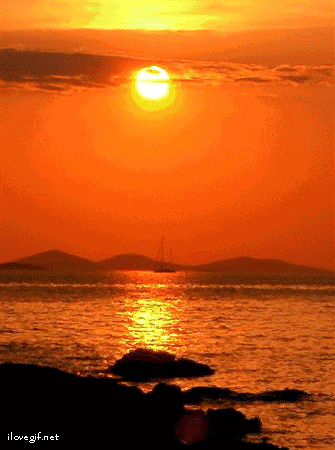 日出大海最美的动图片图片