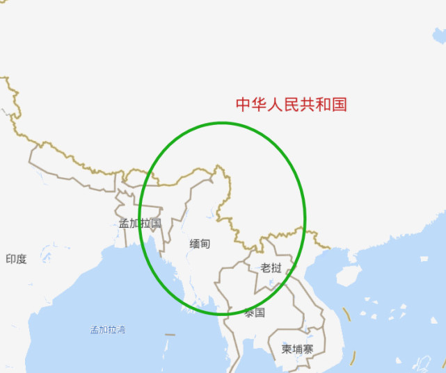 中缅边界线地图图片