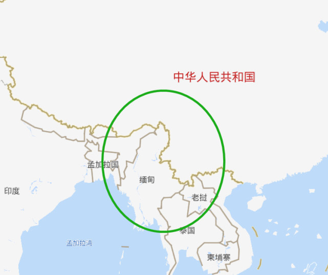 中国缅甸交界处地图图片