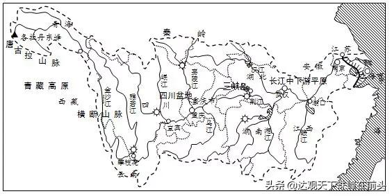 长江流域地图图片