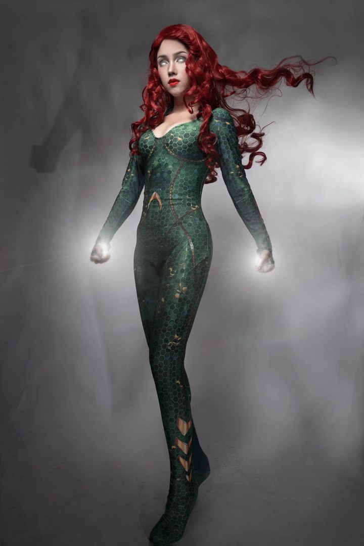 海王七海之后湄拉cosplay美丽动人的超级女英雄