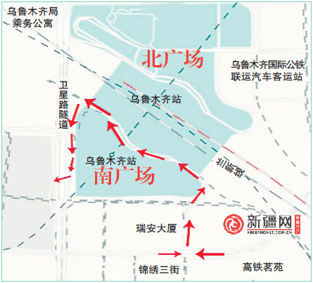 乌鲁木齐火车站地图图片