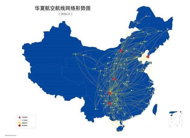 中国国内航线图图片