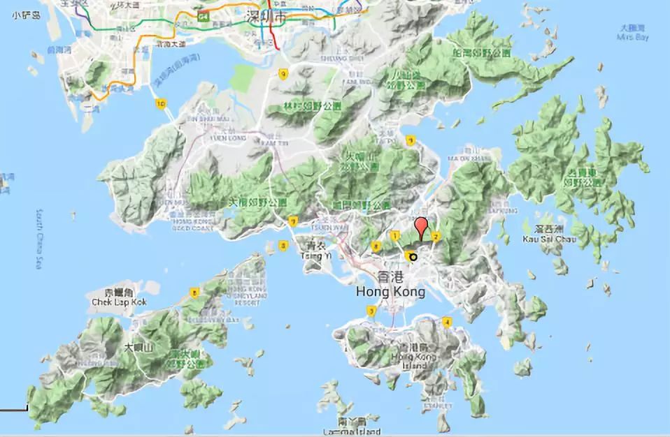 香港太平山地图图片