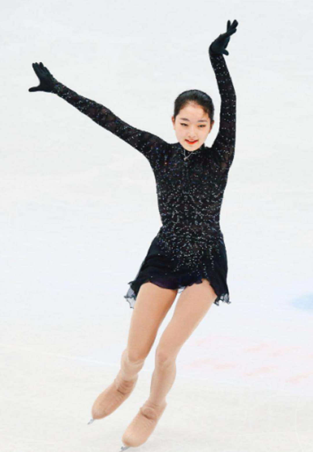 羡慕女神李子君抱着杨阳洋练习滑冰身材完美化身暖心小姐姐