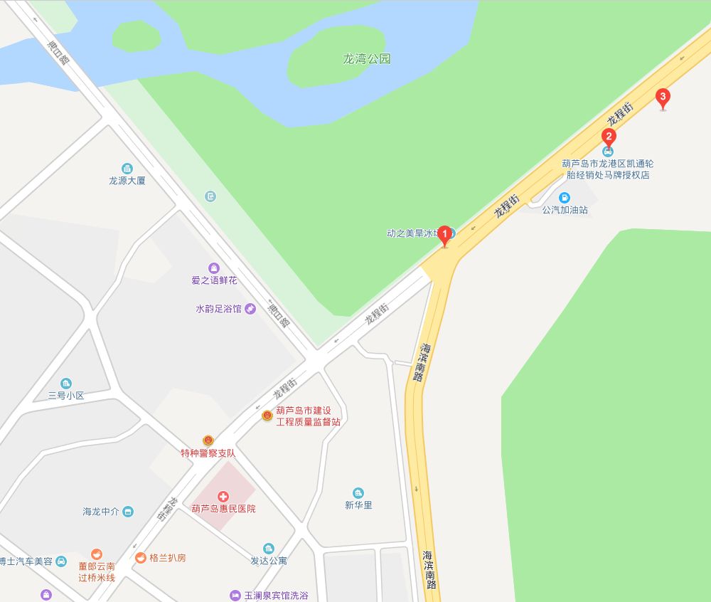 葫芦岛龙湾公园地图图片
