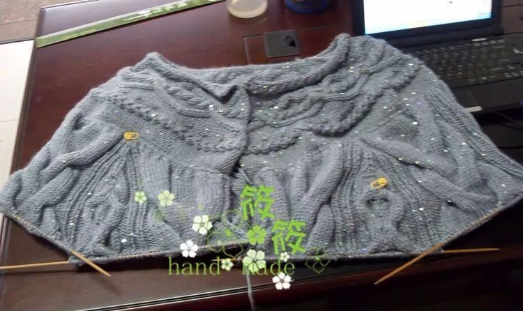 横织蝙蝠衫毛衣的织法图片