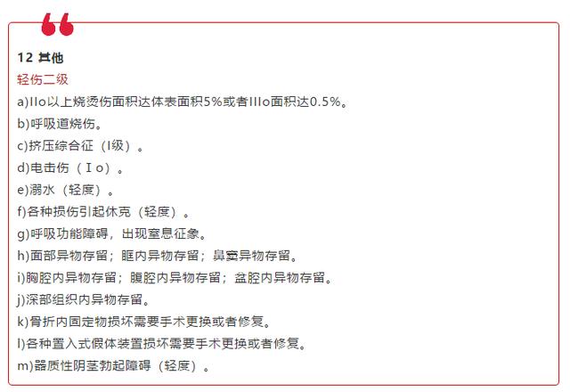 《人體損傷程度鑑定標準》,將輕傷分為了一級和二級,二級較輕,因此