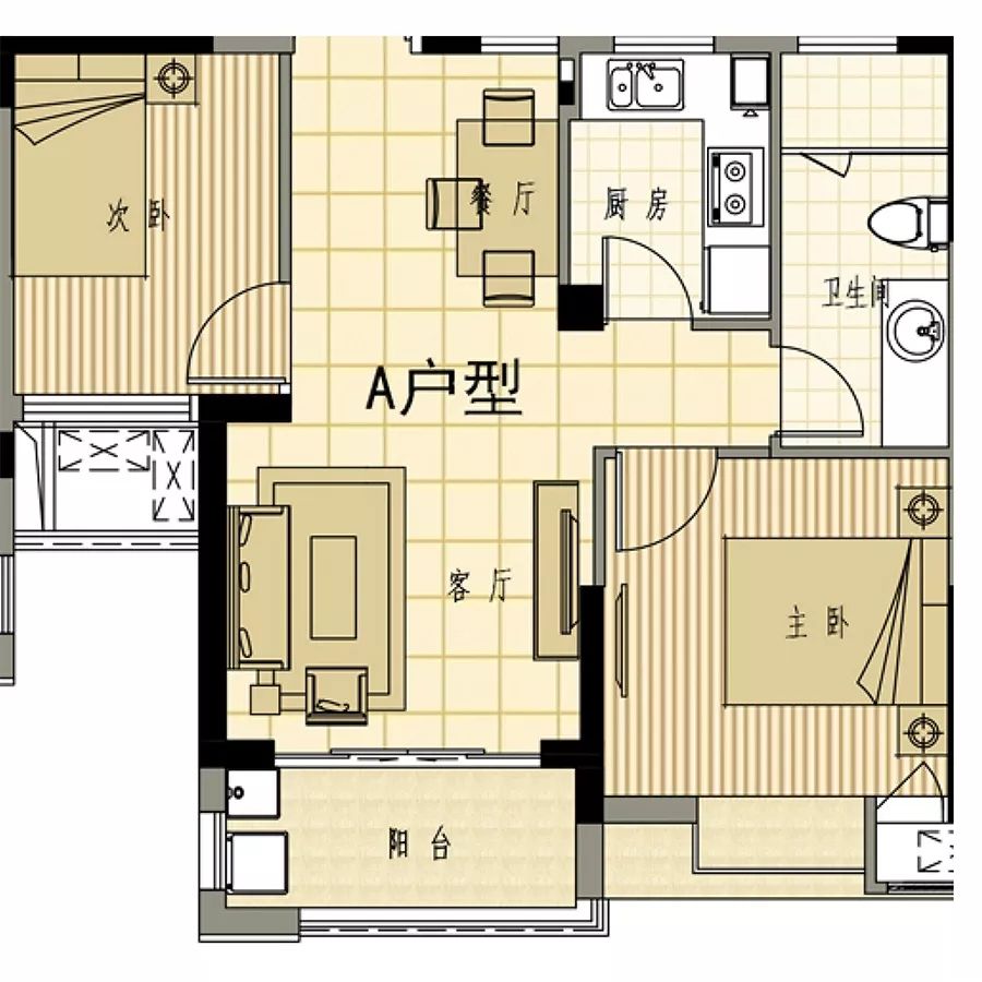 安置房70平米户型图