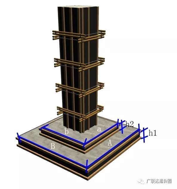 柱下独立基础cad图图片