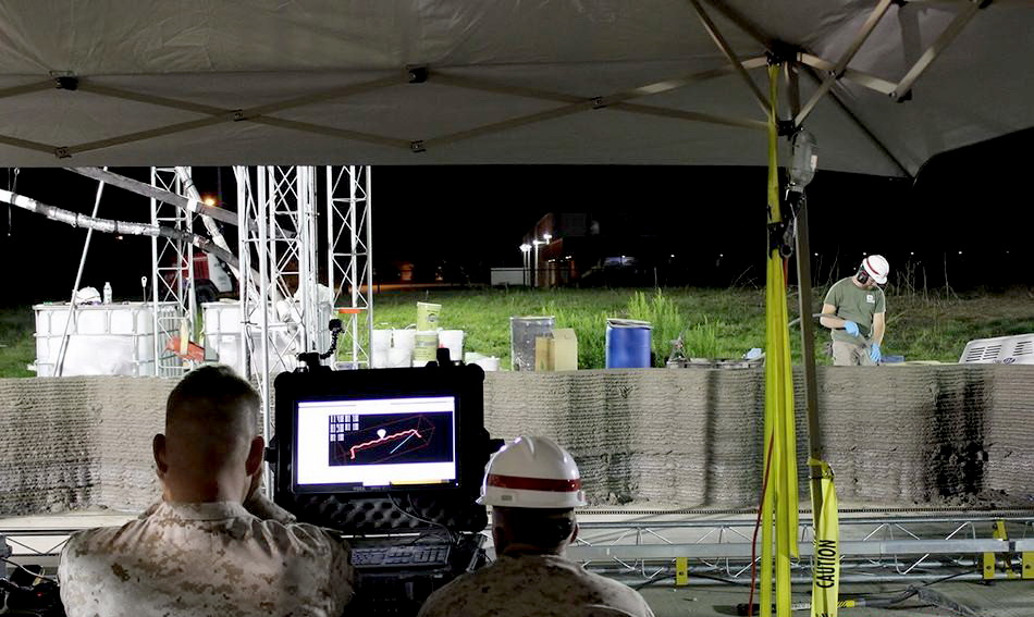 戰場黑科技:美軍使用混凝土3d打印技術造營房 _海軍陸戰隊