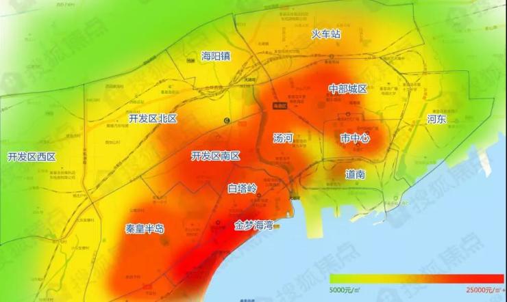 秦皇島房價熱力圖出爐 解析房價過萬背後的原由