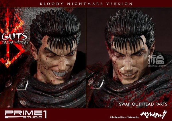 prime1studio劍風傳奇烙印戰士格斯guts36寸雕像血腥噩夢版