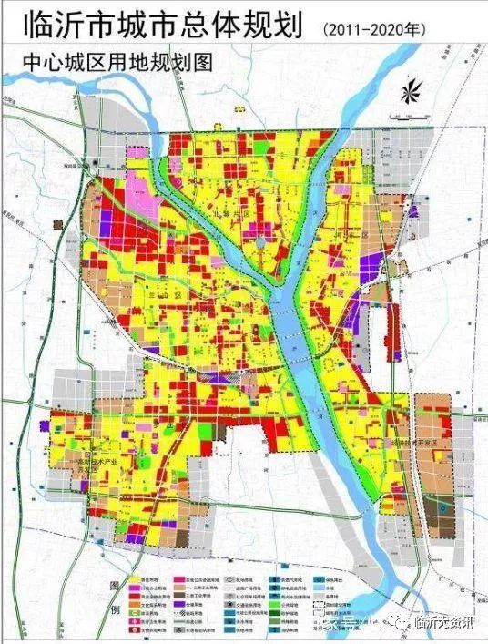 临沂中心城区到2020年的规划