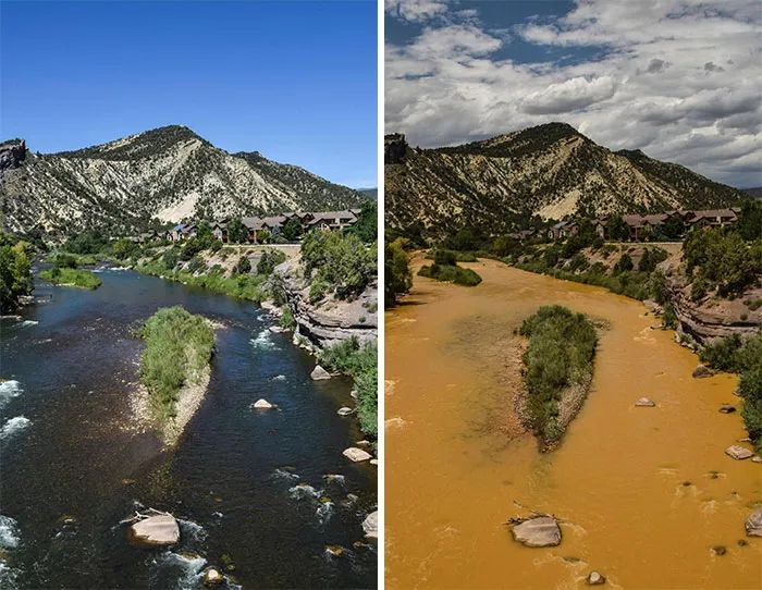 环境污染前后对比照图片