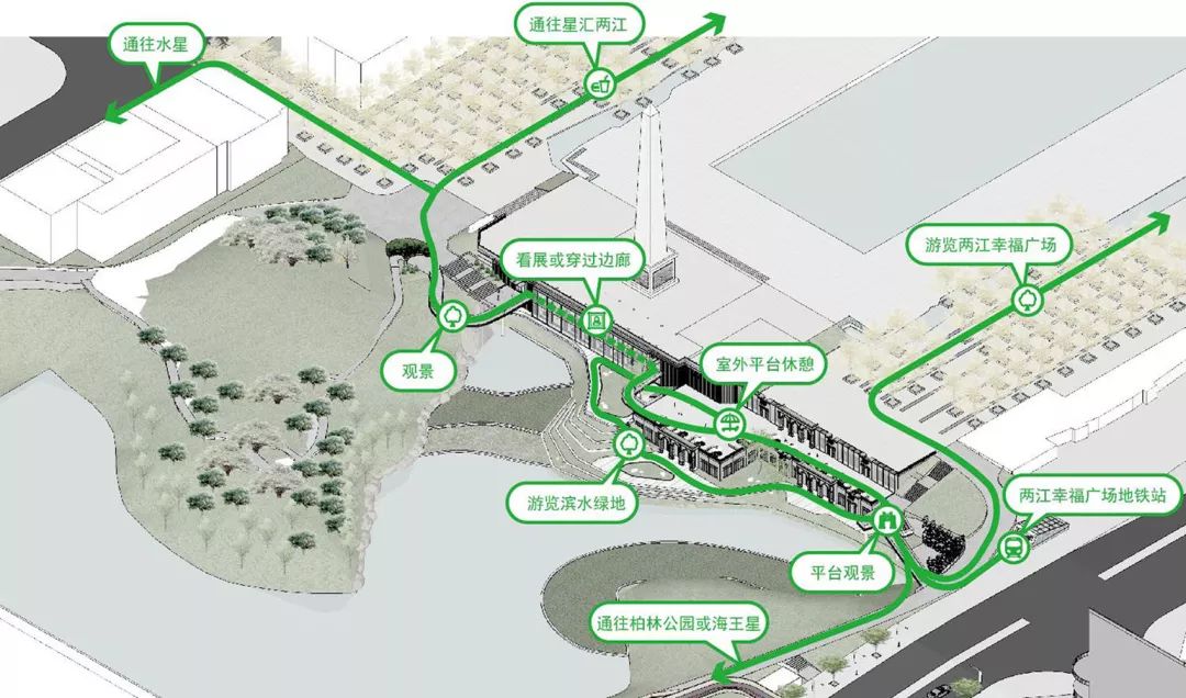 與山水作答重慶大數據智能化展示中心立面和景觀改造重慶市設計院