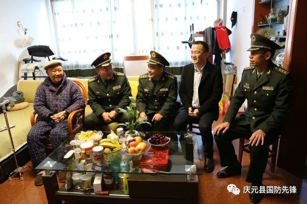 军分区副司令员张宝藏到庆元开展春节慰问活动
