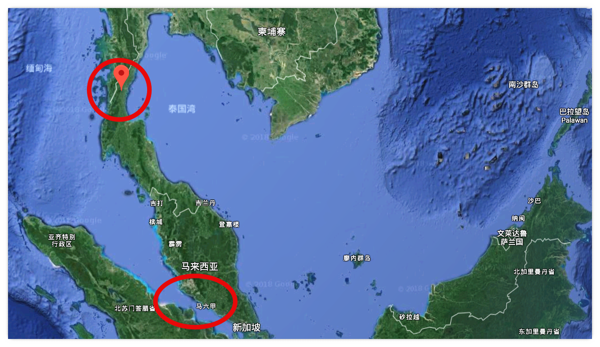 马六甲海峡连接图片