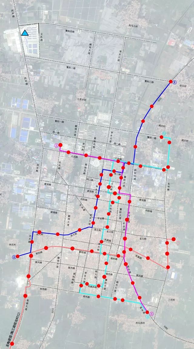 内黄县城区最新最全公交路线图