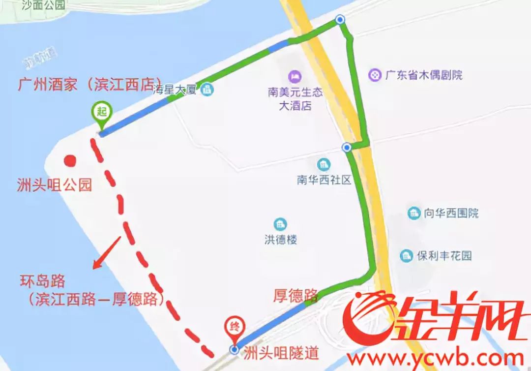 又一段通了广州海珠环岛路建设已完成过半