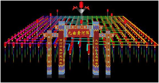 九曲黄河阵布线图图片